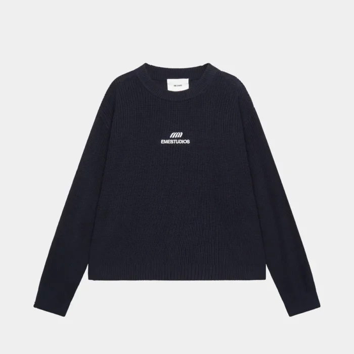 Eme Studios 2 Era Navy Cropped Knit (1)