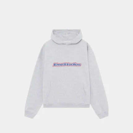 Eme Studios Box Heather Grey Oversized Hoodie (1)