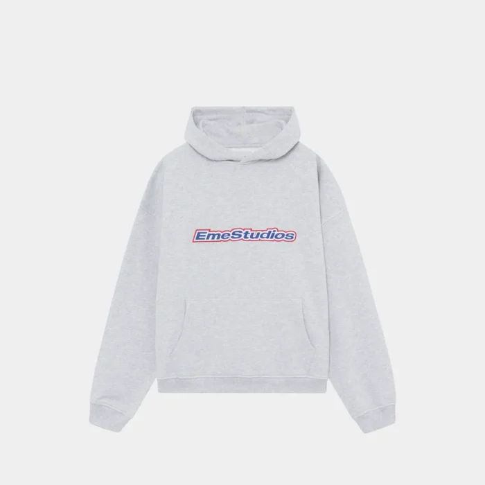 Eme Studios Box Heather Grey Oversized Hoodie (1)