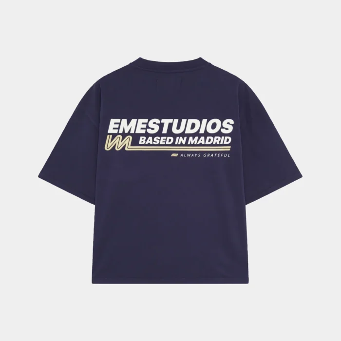 Eme Studios Daily News Navy Oversized Tee (2)