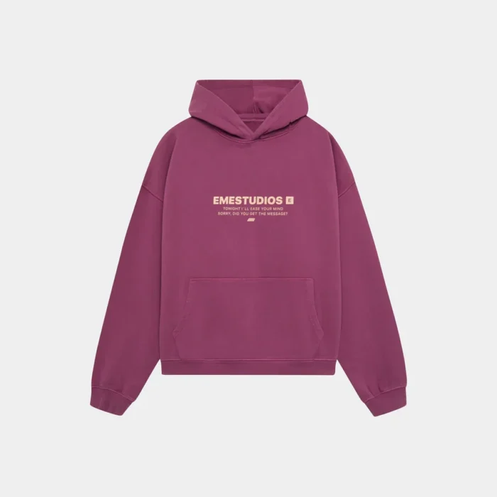 Eme Studios Hectic Dry Rose Oversized Hoodie (1)