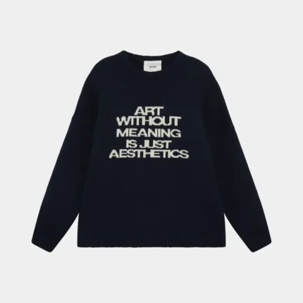 Eme Studios Line Up Navy Oversized Knit (1)