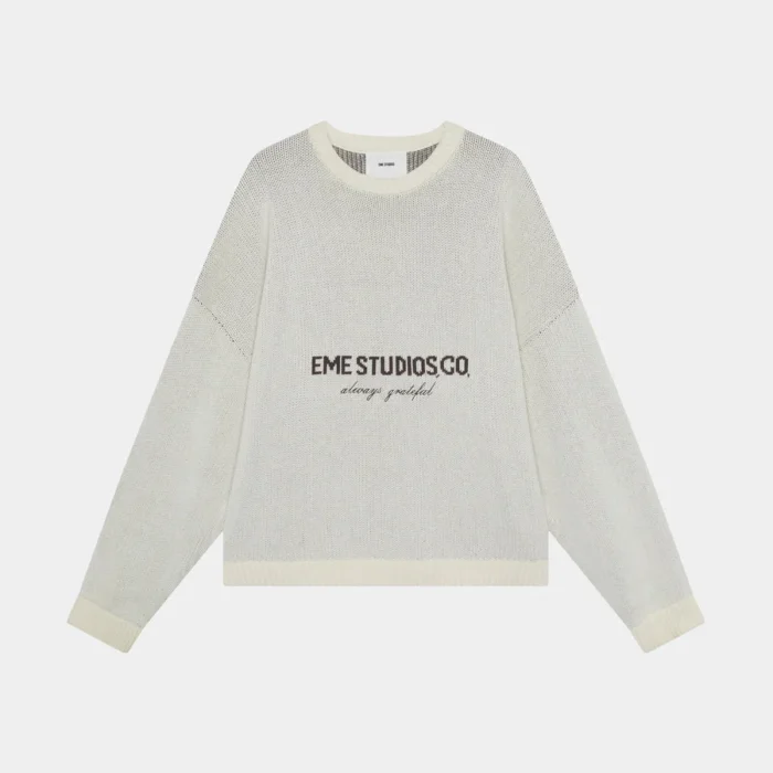 Eme Studios Master off Sand Knit Sweater (1)