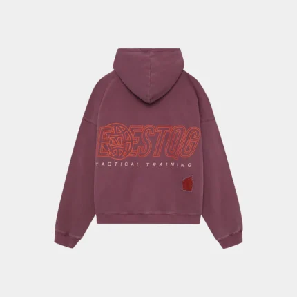 Eme Studios Tatter Merlot Oversized Hoodie (2)